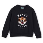 Navy Blue Tiger Logo Sweatshirt, 1, hi-res