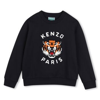 Navy Blue Tiger Logo Sweatshirt
