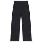 Girls Black Logo Joggers, 1, hi-res