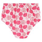 Baby Girls White & Pink Apple Dress Set, 1, hi-res