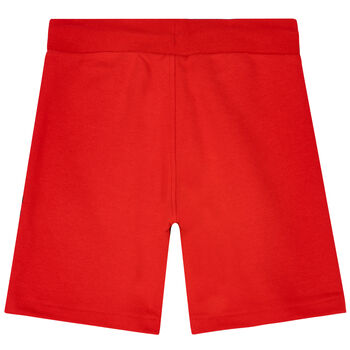 Boys Red Logo Shorts