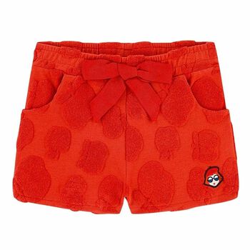 Girls Red Eclair Shorts