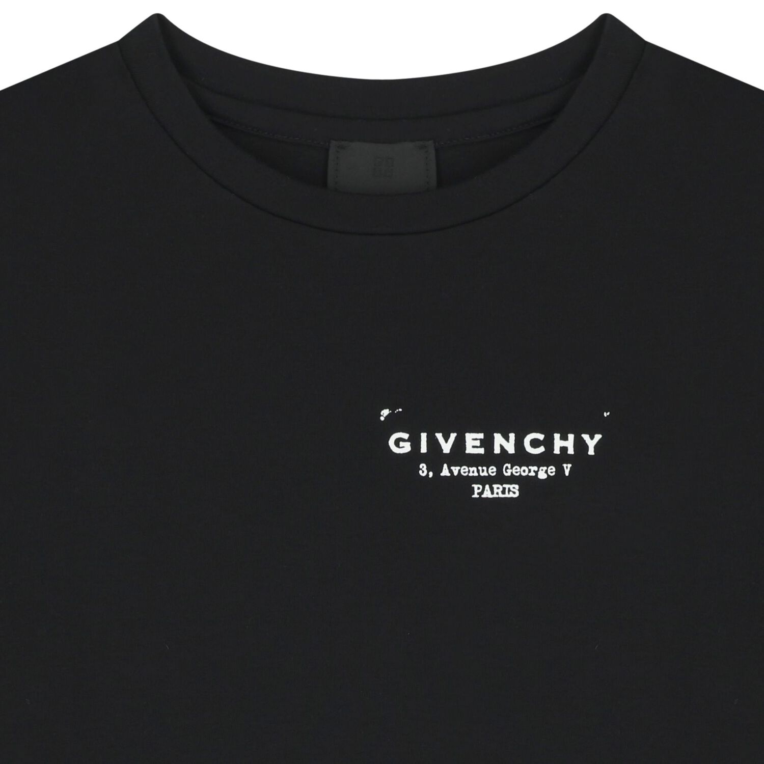 فستان تيشيرت بالشعار باللون الأسود للبنات, 1, hi-res