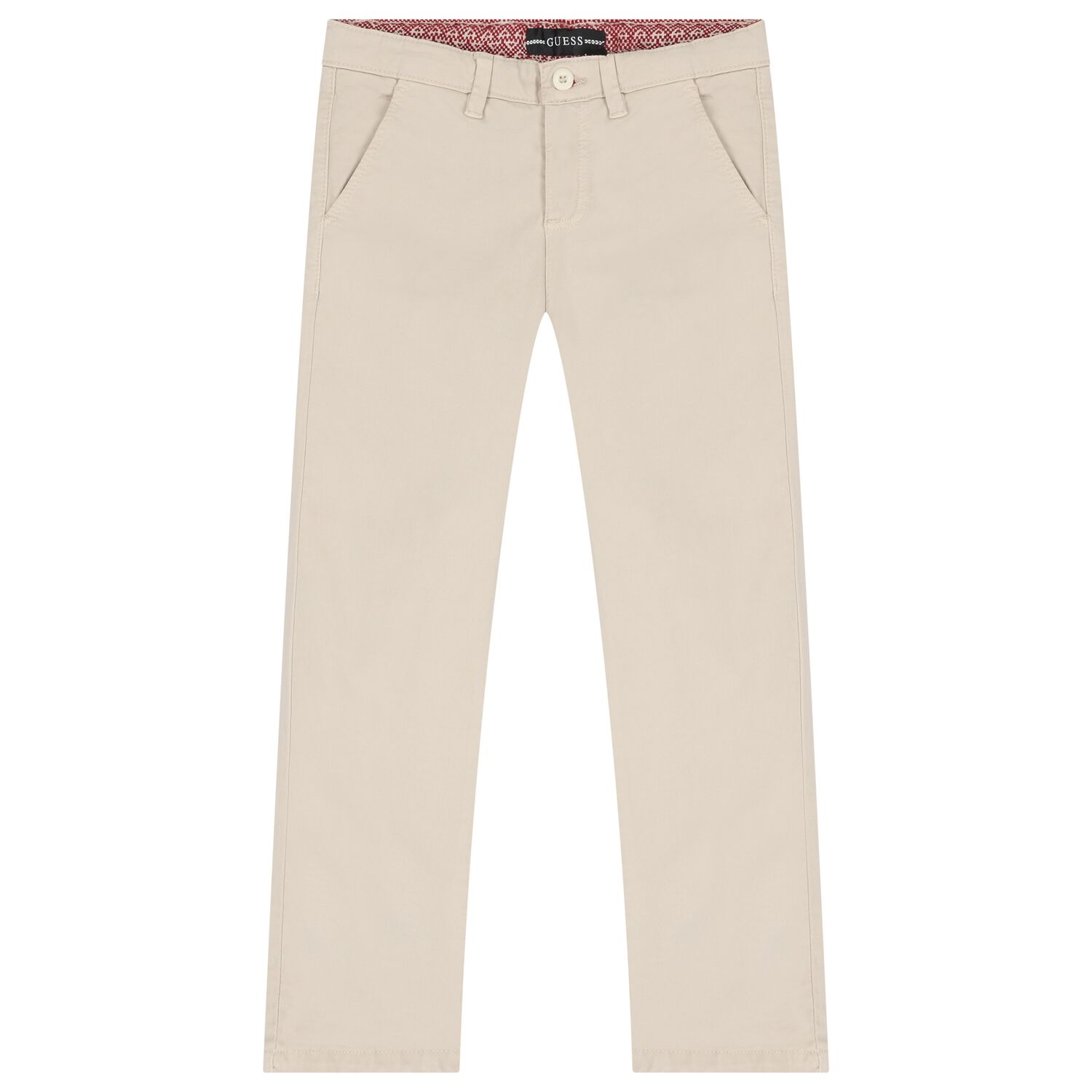 Boys Beige Chino Trousers, 1, hi-res image number null