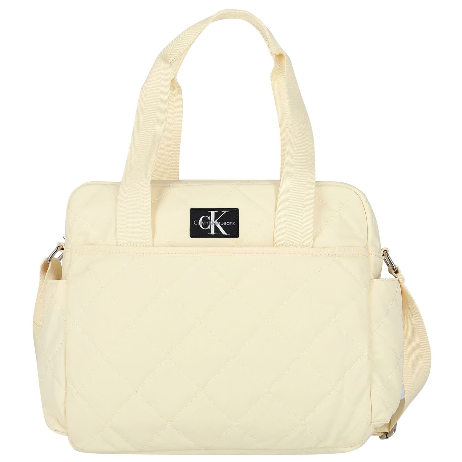 Beige Logo Baby Changing Bag, 1, hi-res