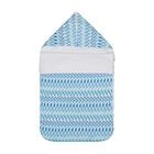 Baby Boys Blue & White Zig Zag Nest, 1, hi-res