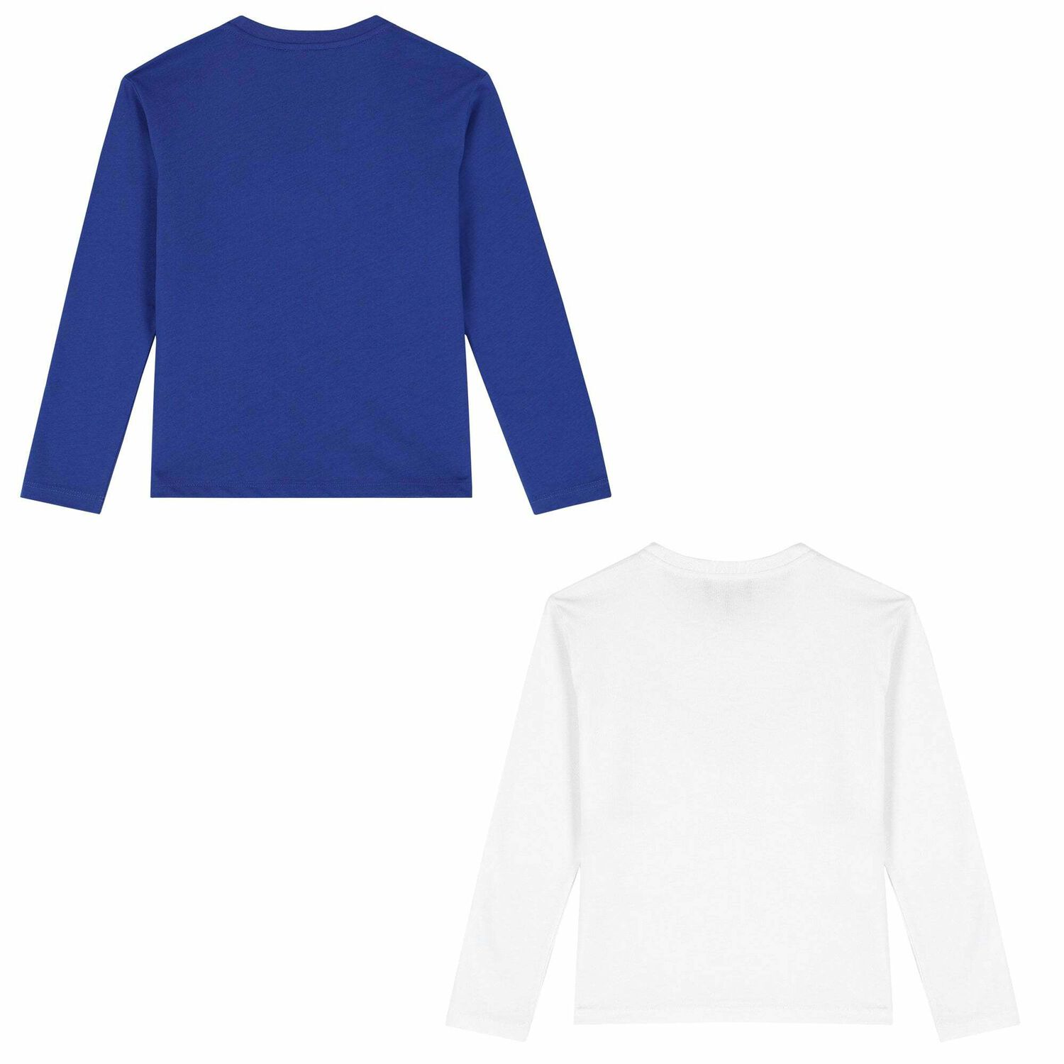 Girls Blue & White Logo T-Shirts ( 2-Pack ), 1, hi-res image number null