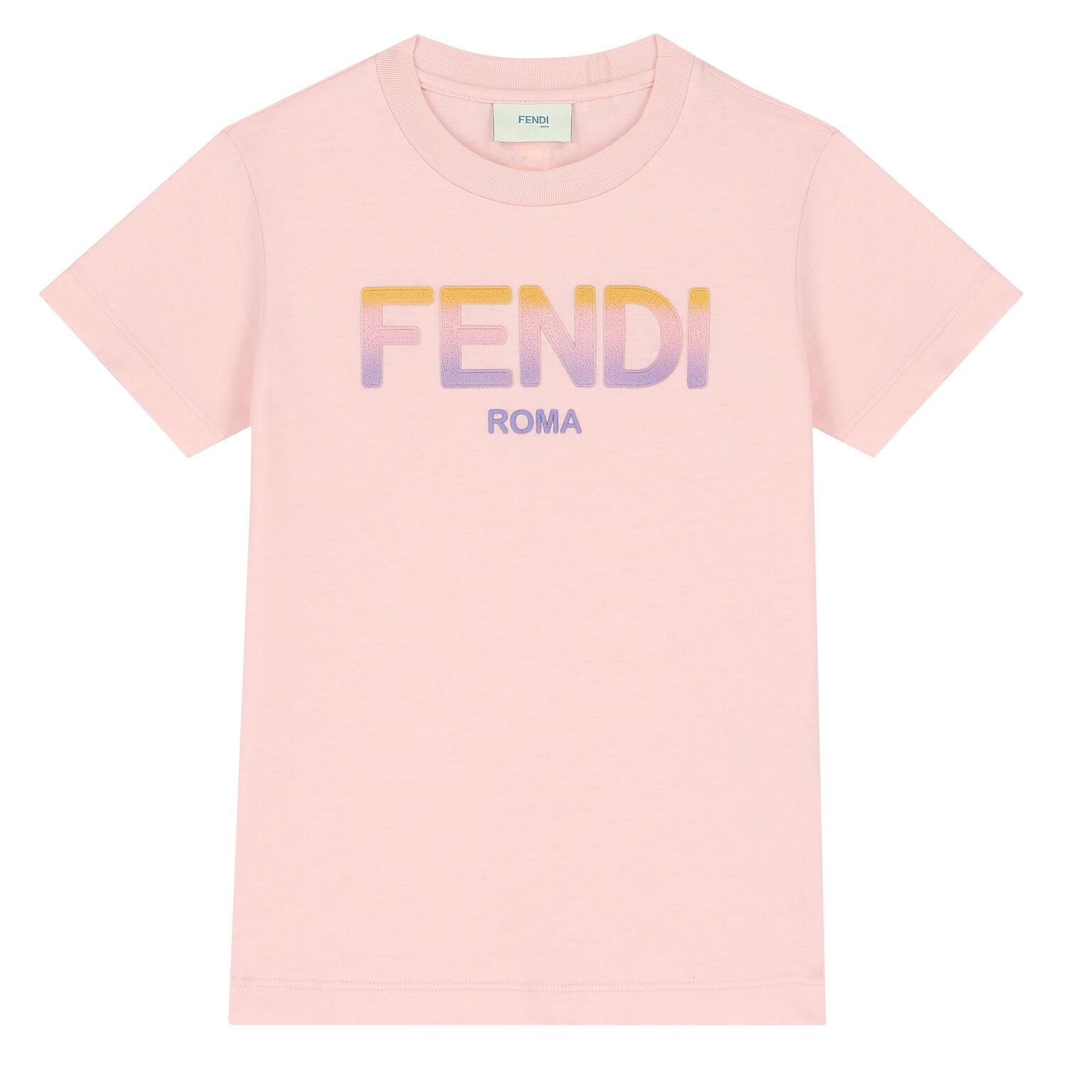 تيشيرت بالشعار باللون الوردي للبنات, 2, hi-res image number null