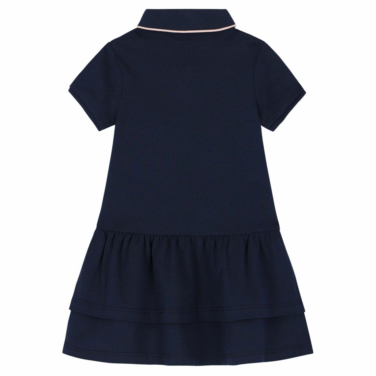 Younger Girls Navy Logo Polo Dress, 2, hi-res image number null