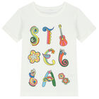 Girls Ivory Logo T-Shirt, 1, hi-res
