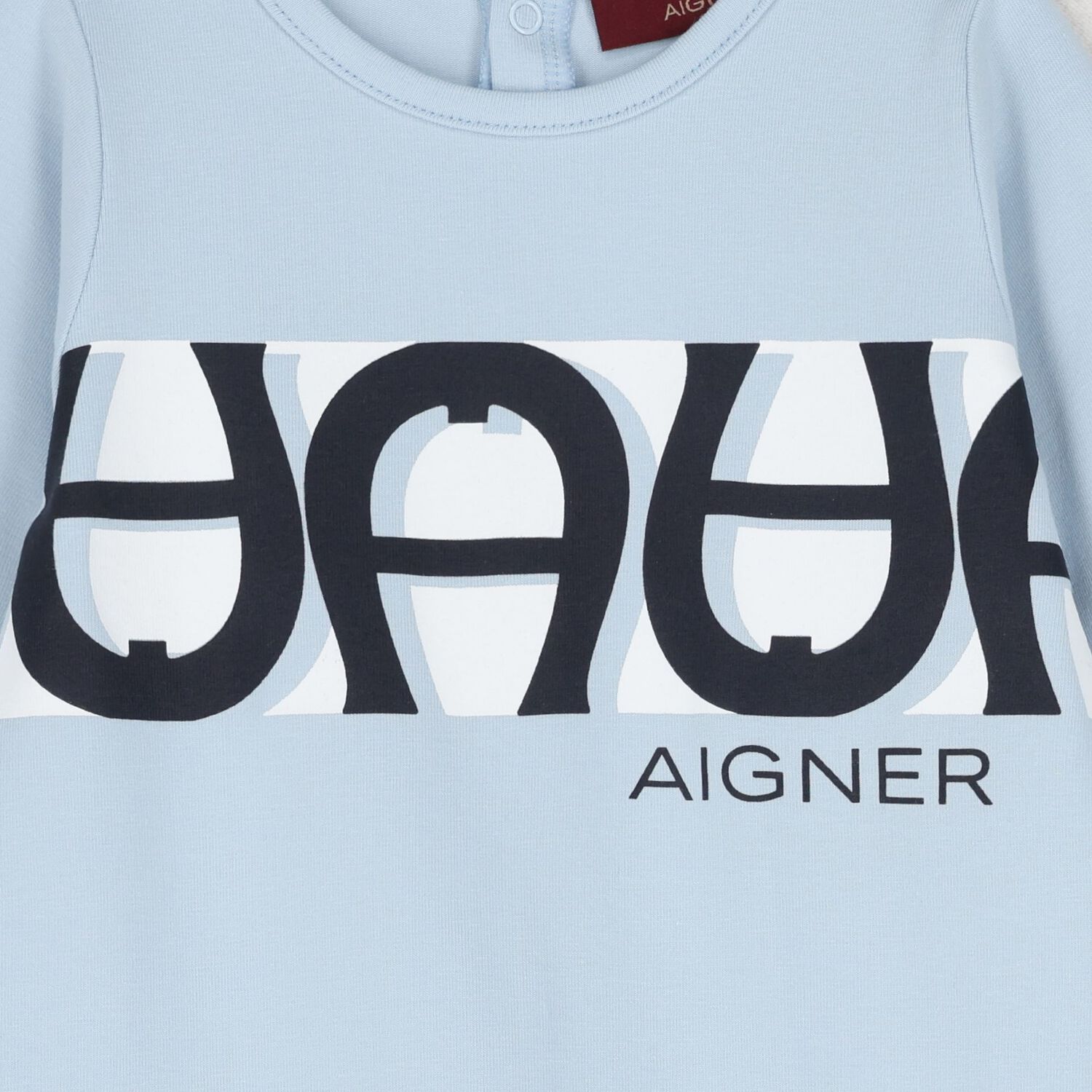 Baby Boys Blue Logo Babygrow, 2, hi-res image number null