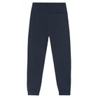 Boys Navy Blue & Beige Joggers, 3, hi-res