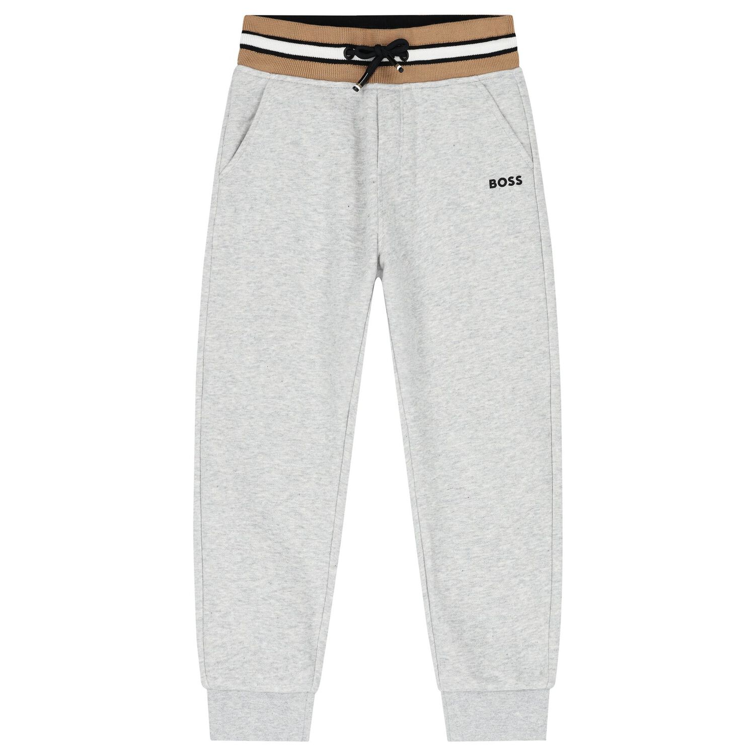 Boys Grey Logo Tracksuit, 3, hi-res image number null