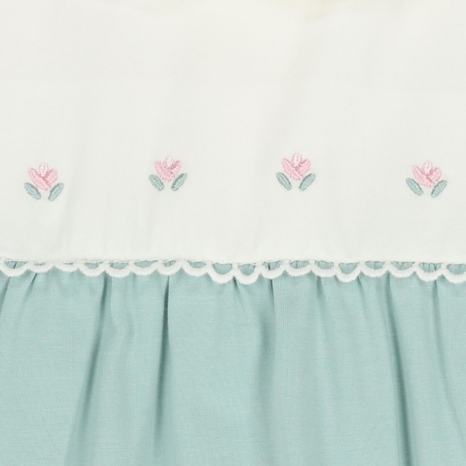 أفرول بنات باللون العاجي والأخضر ( قطعتين ), 2, hi-res