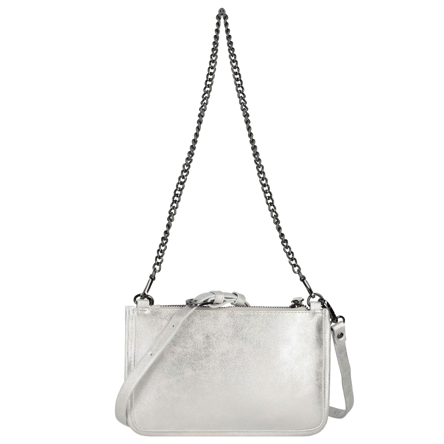 Girls Silver Studded Handbag, 1, hi-res image number null