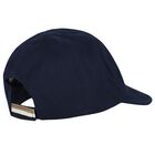 Baby Boys Navy Blue Logo Cap, 2, hi-res