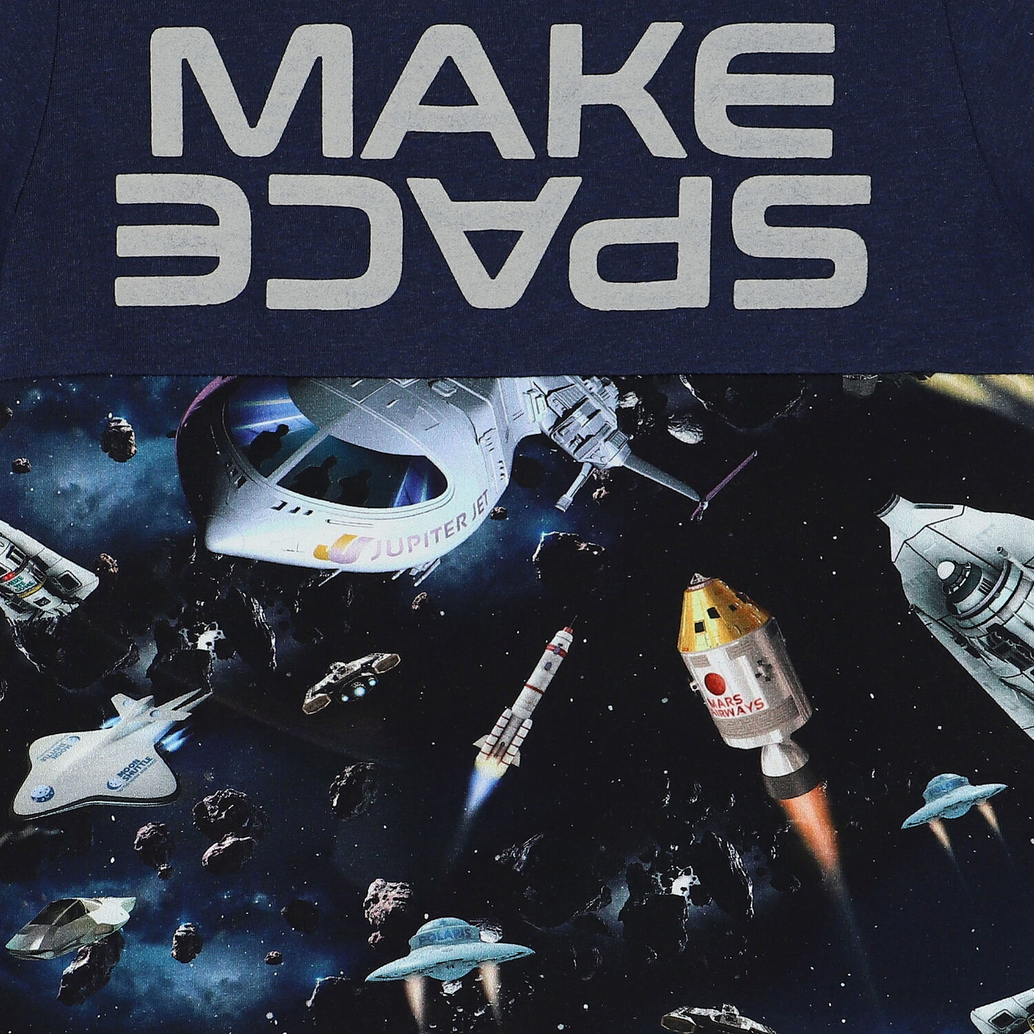 تيشيرت الفضاء باللون الكحلي للأولاد, 1, hi-res