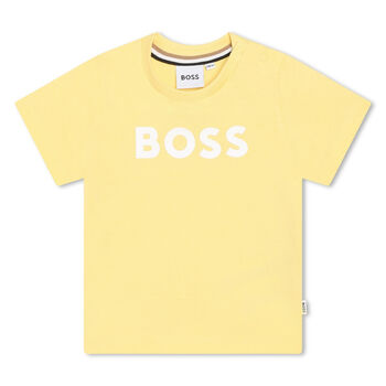 Younger Boys Yellow Logo T-Shirt