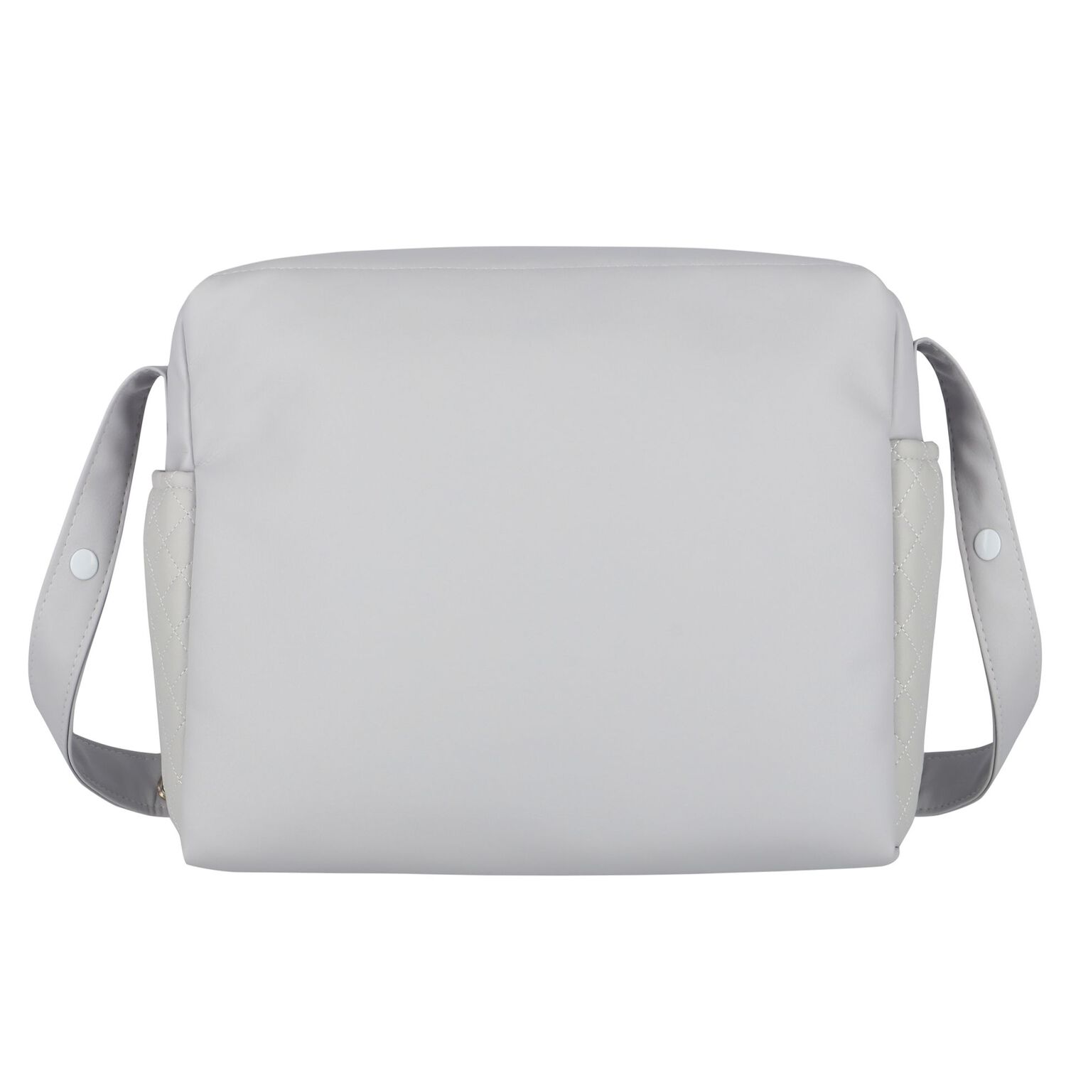 Grey Quilted Baby Changing Bag, 1, hi-res