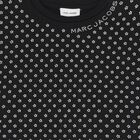 Girls Black Daisy Rhinestones Dress, 1, hi-res