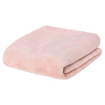 Baby Girls Pink & Ivory Pom Pom Blanket