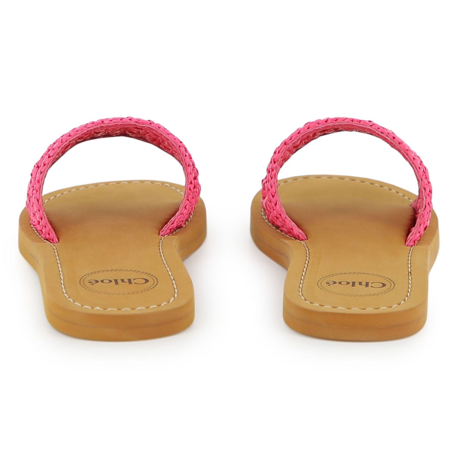 Girls Mini Me Pink & Beige Logo Sliders, 1, hi-res