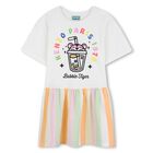 Girls Ivory Bubble Tiger Dress, 1, hi-res
