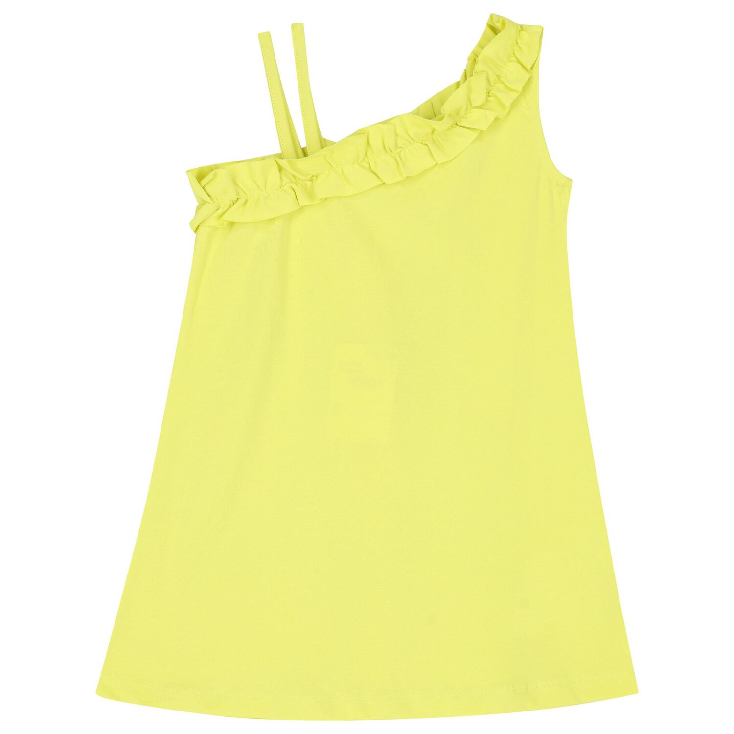 Girls Green Flamingo Dress, 2, hi-res image number null
