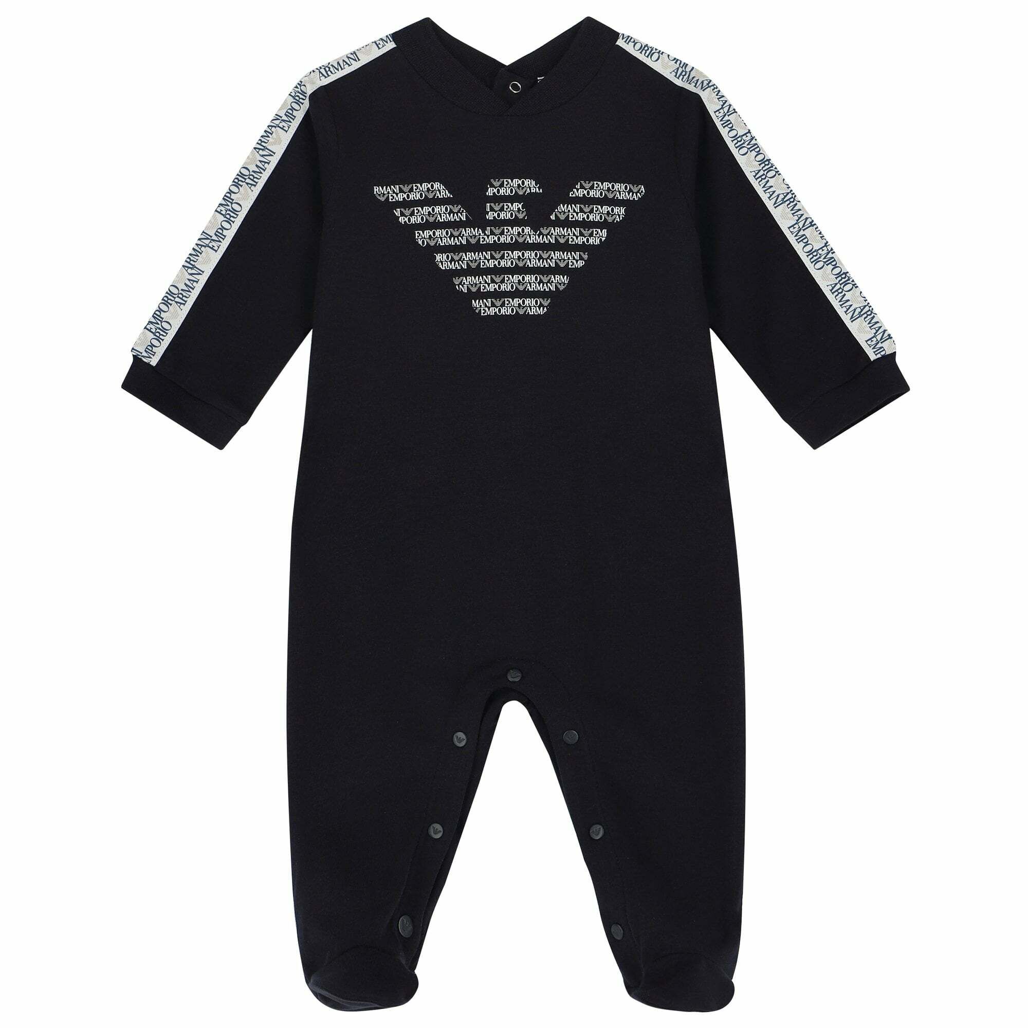 Emporio Armani Baby Boys Navy Logo Babygrow Junior Couture UAE