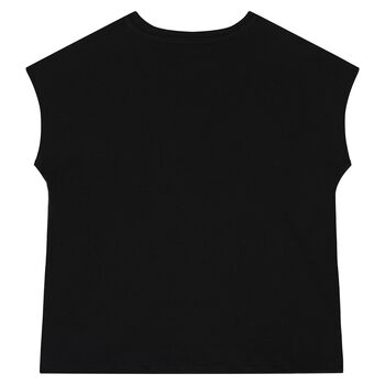 Girls Black Logo T-Shirt