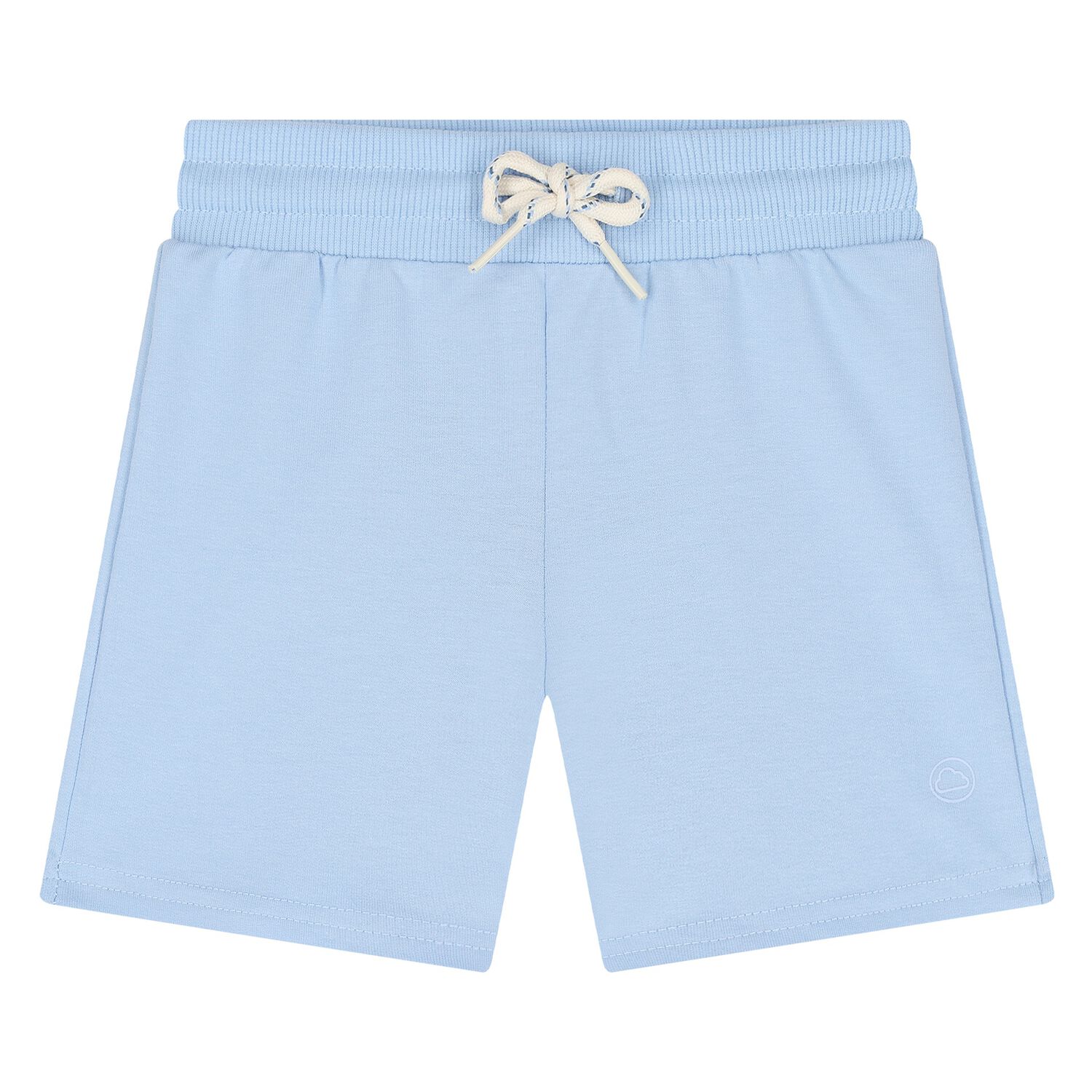 Younger Boys Blue Cotton Jersey Shorts, 4, hi-res image number null