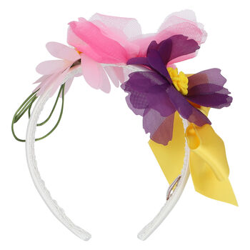 Girls Ivory Floral Hairband