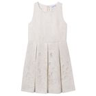 فستان باللون البيج للبنات, 2, hi-res