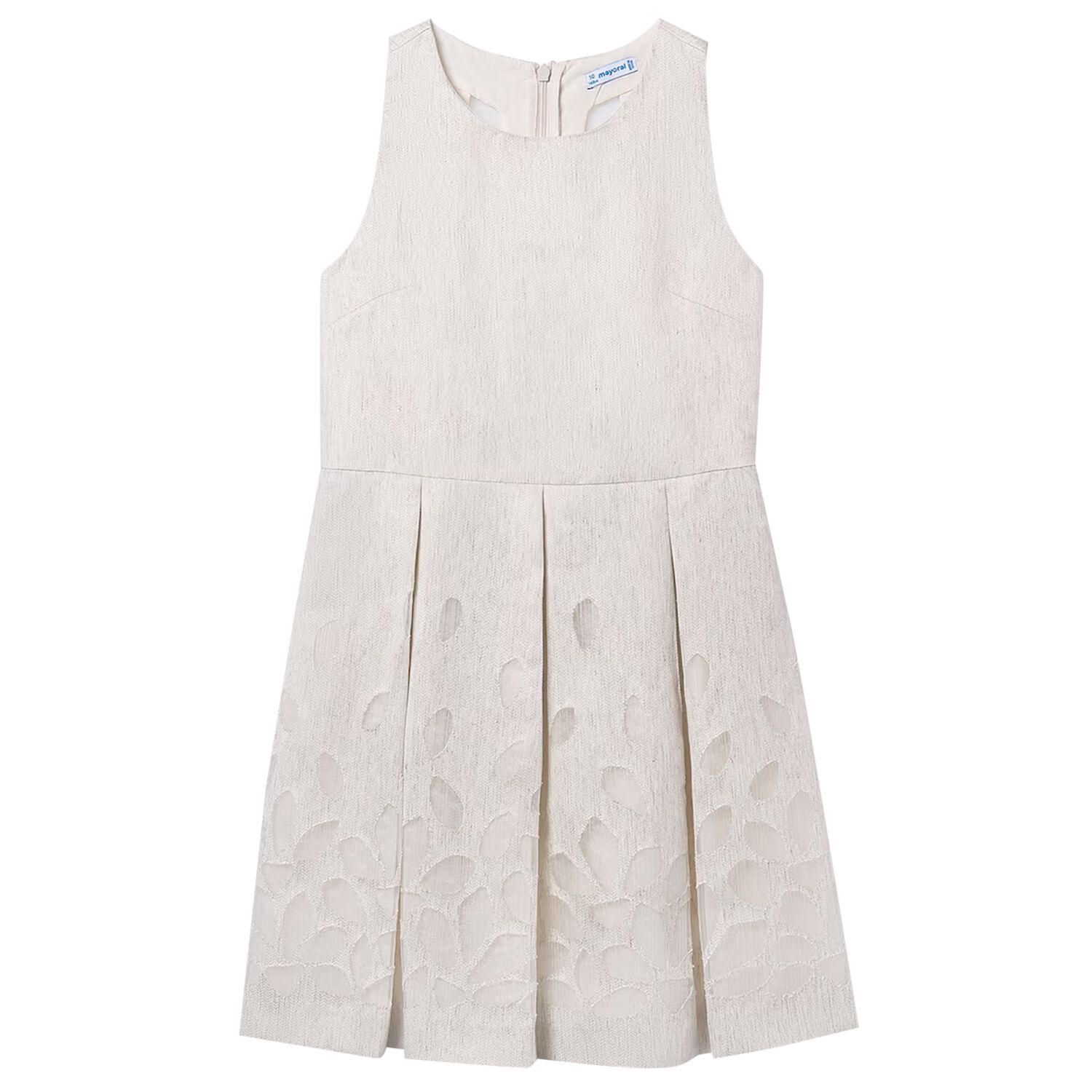 فستان باللون البيج للبنات, 2, hi-res