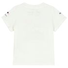 Boys White & Grey Logo Shorts Set, 1, hi-res