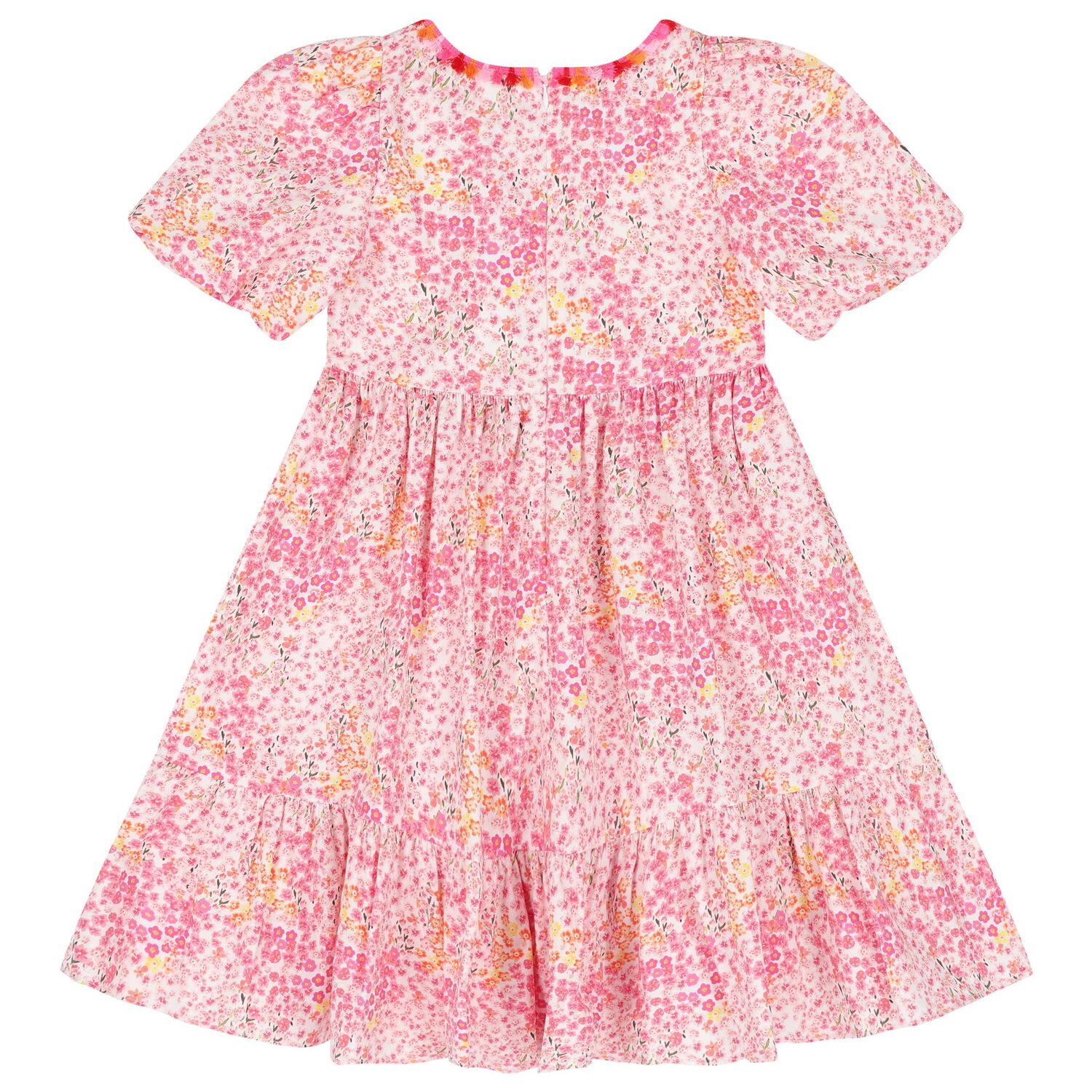 Girls Pink Floral Dress, 1, hi-res image number null