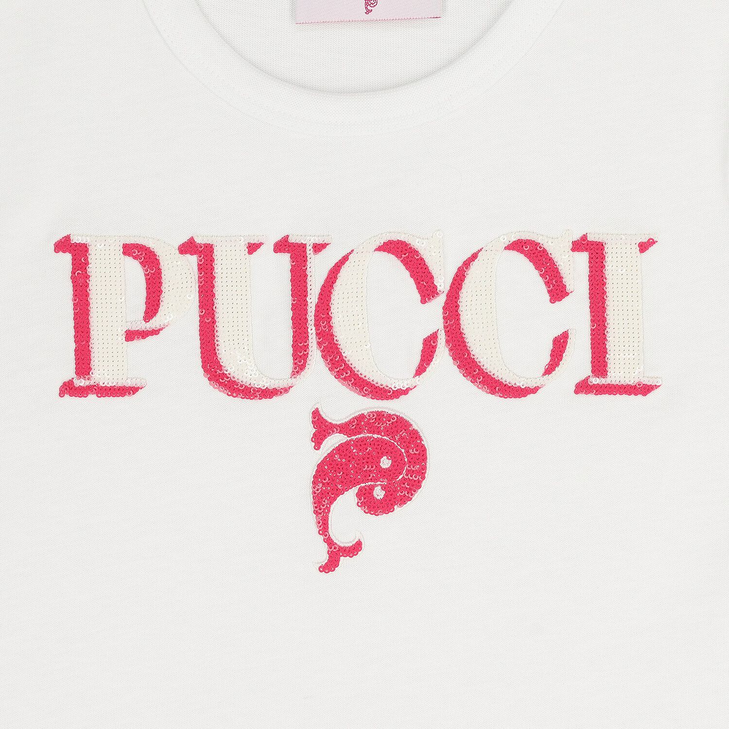 Girls White Logo T-Shirt , 1, hi-res