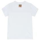 طقم أولاد شورت بالشعار باللون الأبيض, 1, hi-res