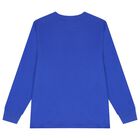 Boys Blue Polo Bear Long Sleeve Top, 1, hi-res