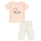 Baby Girls Pink & Ivory Trousers Set, 1, hi-res