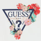 تيشيرت بنات بالشعار باللون الأبيض, 1, hi-res