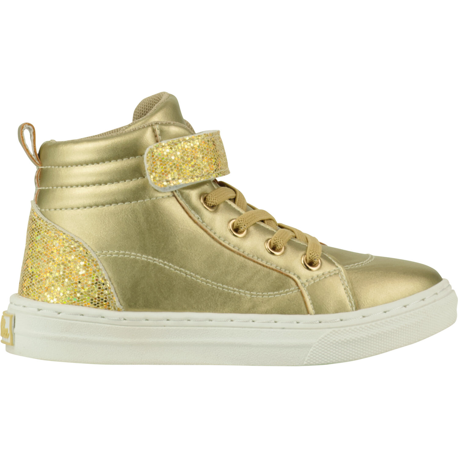Girls Gold Embellished Trainers, 1, hi-res image number null