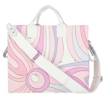 Girls Pink Marmo Baby Changing Bag