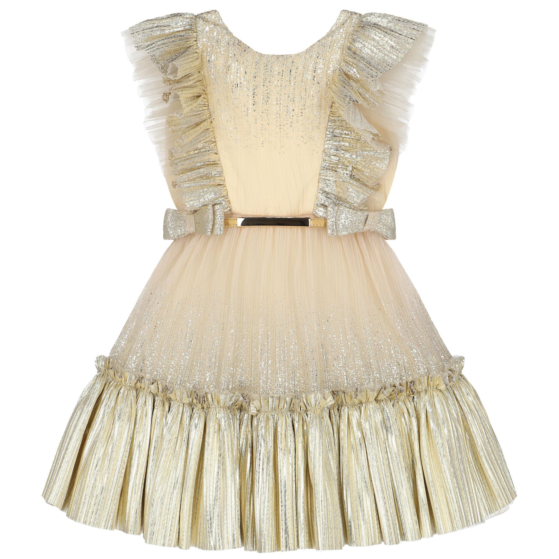 Girls sales gold dress