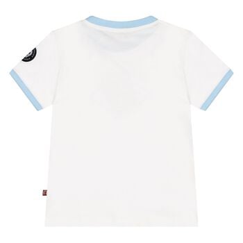 Younger Boys White Logo T-Shirt