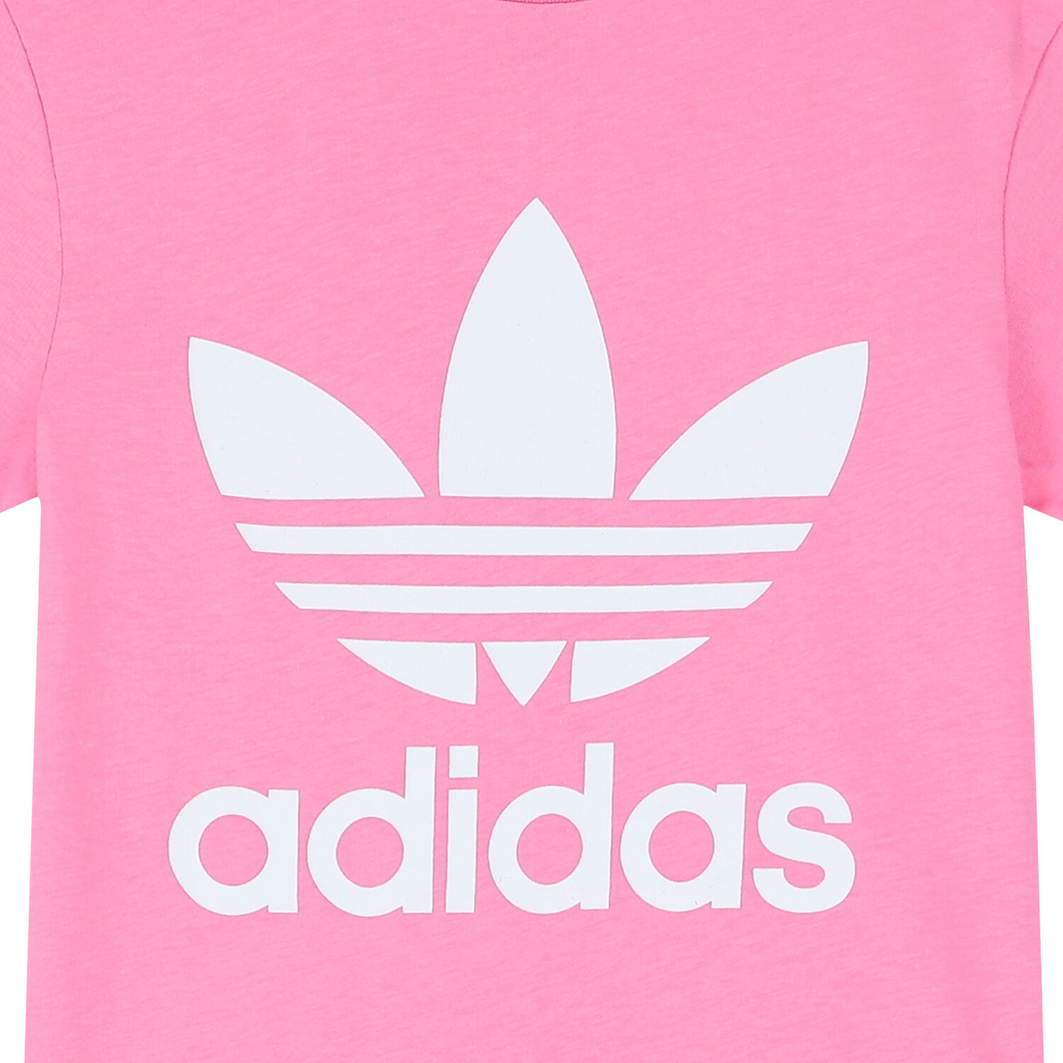 Girls Pink Trefoil Logo T-Shirt, 4, hi-res image number null