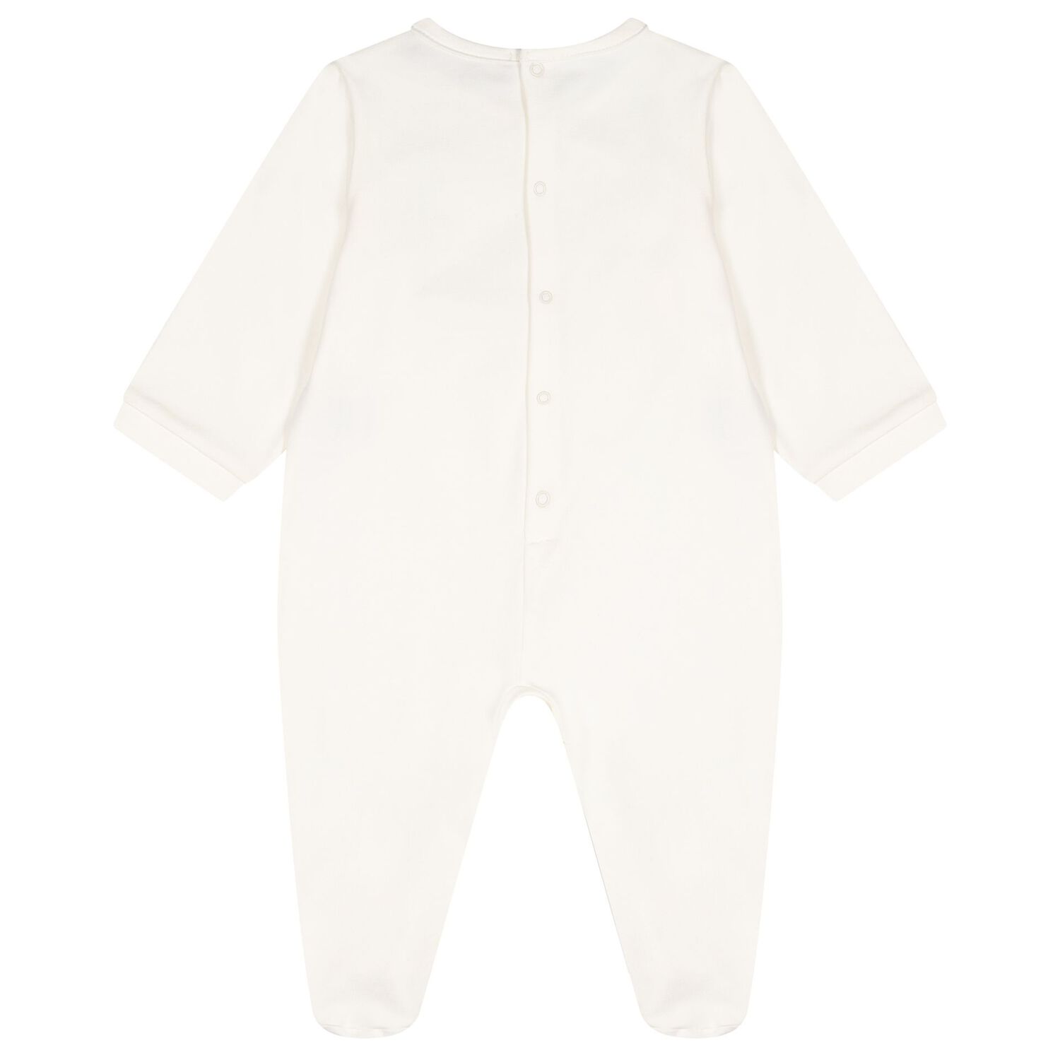 Ivory & Gold Logo Babygrow, 1, hi-res