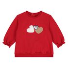 طقم ليجينز للبنات باللون الاحمر والعاجى , 2, hi-res