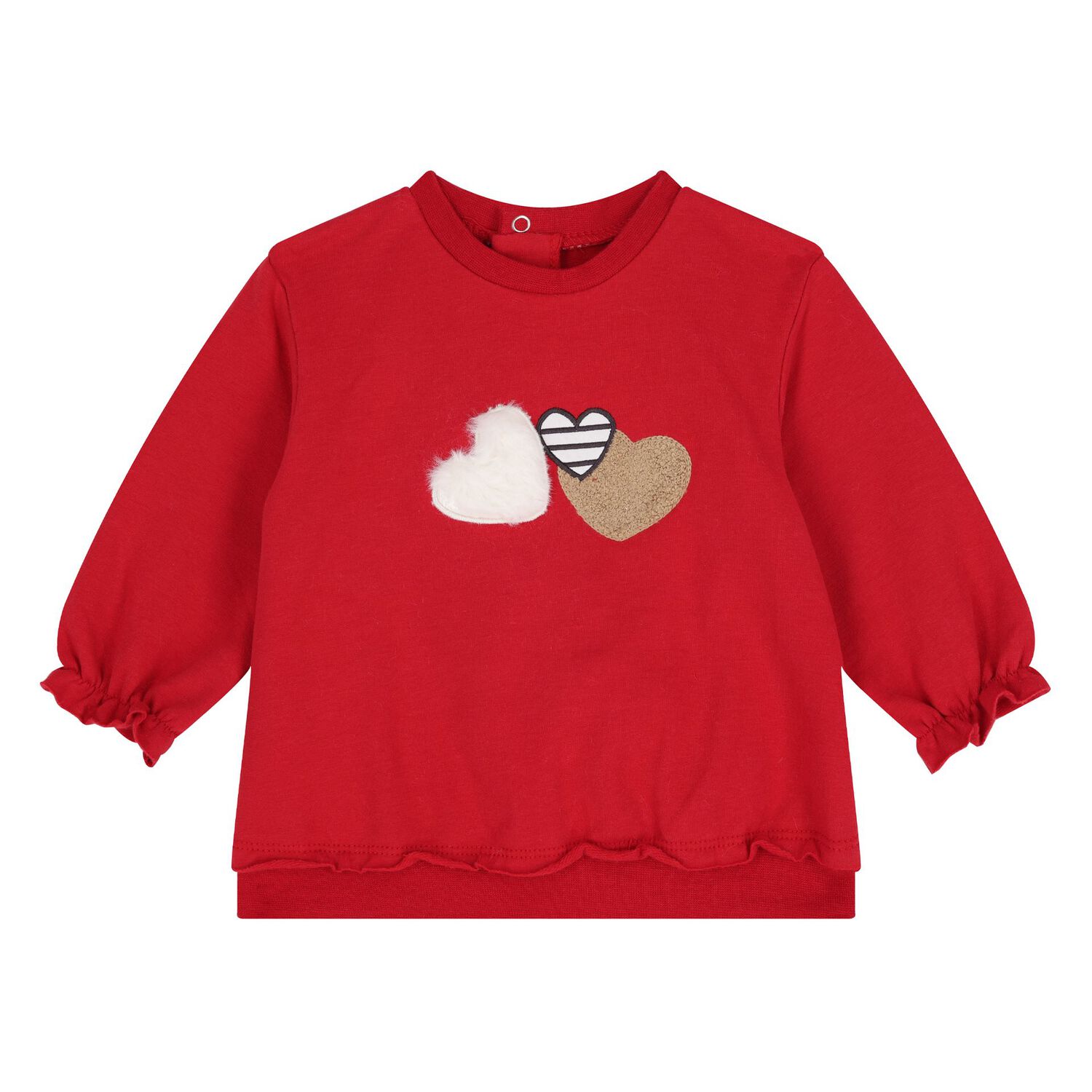 طقم ليجينز للبنات باللون الاحمر والعاجى , 2, hi-res