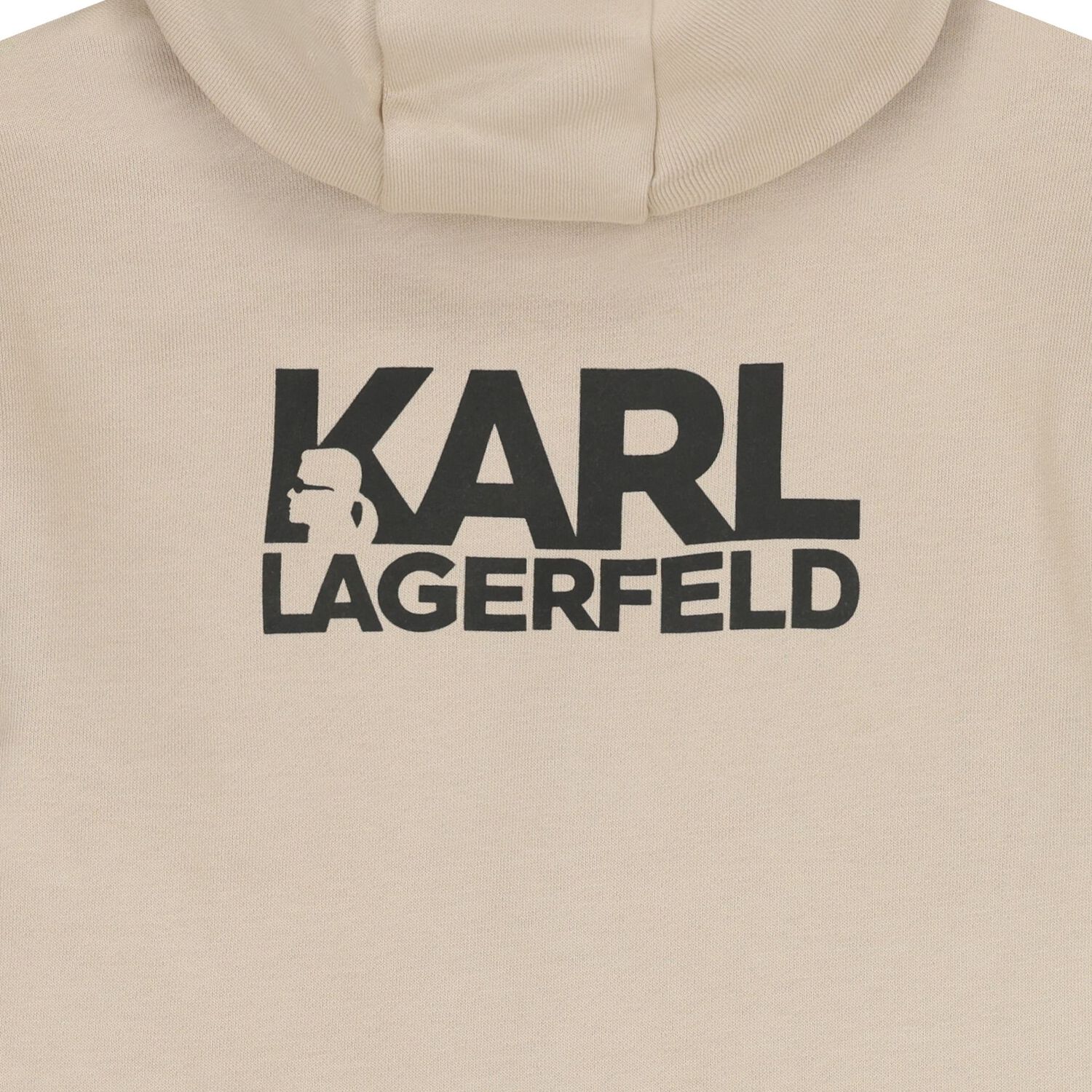 Boys Beige Logo Hooded Top, 1, hi-res